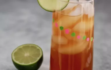 Refreshing Sweet Lime Iced Tea Recipe Perfect for Summer Days
