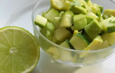Refreshing Tangy Cucumber and Avocado Salad Recipe