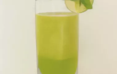 Refreshing Tangy Cucumber Juice