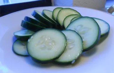 Refreshing Tangy Cucumber Salad Recipe