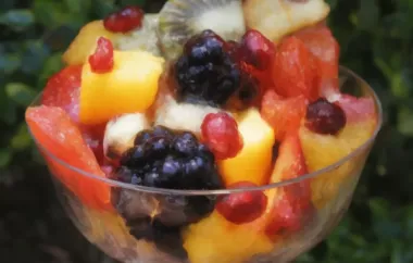 Refreshing Tangy Poppy Seed Fruit Salad Recipe