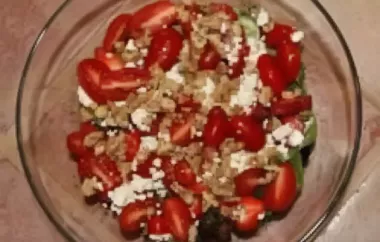 Refreshing Tomato and Strawberry Salad