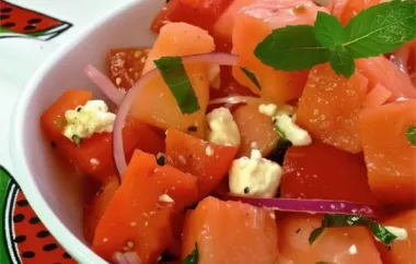 Refreshing Tomato Watermelon Salad