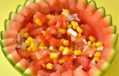 Refreshing Watermelon and Corn Salsa Recipe
