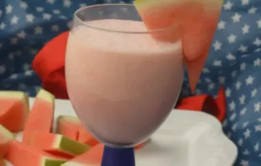 Refreshing Watermelon Milk Shake