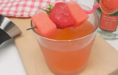 Refreshing Watermelon Strawberry Martini