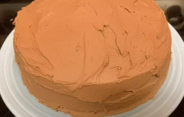 Rich and Decadent Homemade Chocolate Buttercream Frosting Recipe