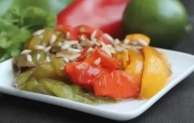 Roasted Bell Peppers with Sunflower Seeds