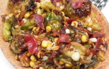 Roasted Brussels Sprouts and Corn Salad