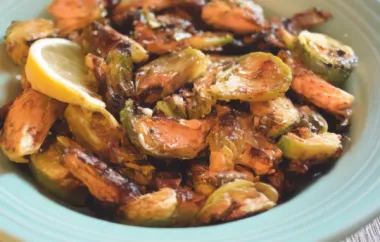 Roasted Brussels Sprouts with Parmesan and Lemon