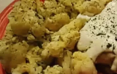 Roasted Cauliflower with Parmesan