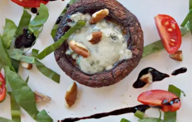 Roasted Portabello Mushrooms with Blue Cheese