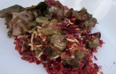 Rosh Hashanah Pilaf with Beets, Chard, and Beef from Iraqi Kurdistan