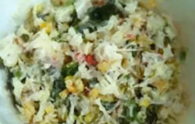 Russian Rice and Crab Salad