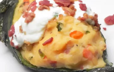 Satisfy your taste buds with these flavorful potato-stuffed poblanos!