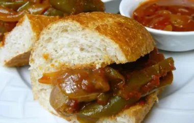 Sausage, Pepper and Onion Sandwiches