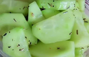 Sauteed Cucumbers: A Refreshing and Unique Vegetable Dish
