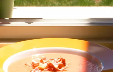 Savor the Refreshing Flavors of a Spanish Chilled Tomato Soup with a Twist