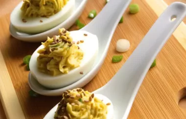 Savory and creamy Japanese-inspired deviled eggs