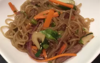 Savory and satisfying Japchae recipe with an American twist