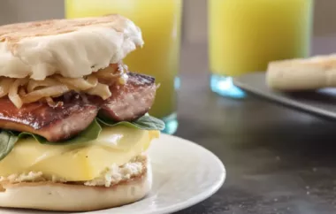 Savory and satisfying, this breakfast sandwich is sure to become a family favorite.