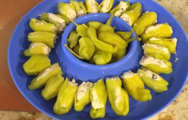 Savory and Spicy Stuffed Pepperoncini Recipe