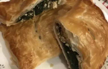 Savory Chicken-Spinach-Feta Puff Pastry Pockets