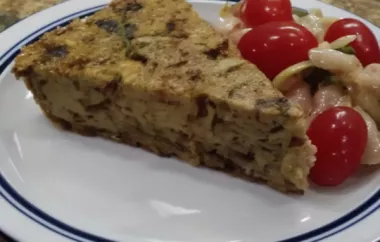 Savory Mushroom Matzo Kugel