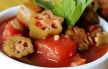 Savory Okra with Tomatoes Recipe