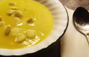 Savory Pumpkin Soup with Ham Recipe