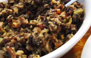 Savory Rice Stuffing with a Touch of Sweetness