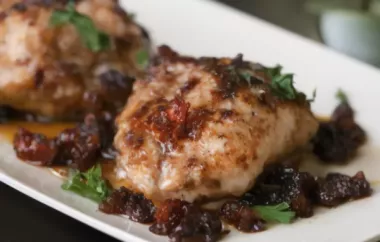 Seared Monkfish with Balsamic and Sun-dried Tomatoes - A delicious and flavorful seafood dish.