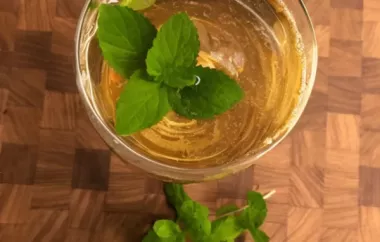 Sekanjabin - Iranian Mint Vinegar Syrup
