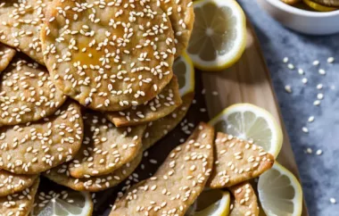 Sesame Lemon Crisps Recipe