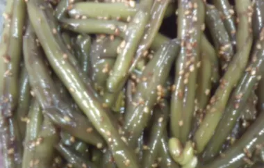 Sesame Seed Green Beans: A Simple and Delicious Side Dish