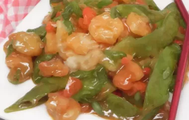 Sesame-Shrimp and Snow Peas Stir-Fry
