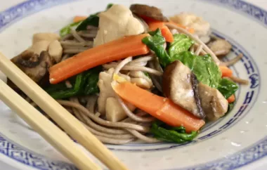 Sesame Soba Noodles with Chicken Thighs and Vegetables