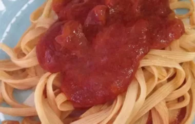 Seven Ingredient Tomato Sauce