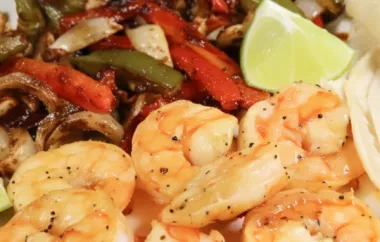 Sheet Pan Shrimp Fajitas - A Quick and Delicious Mexican-inspired Meal