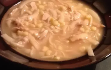 Shortcut PA Dutch Chicken Corn Soup Recipe