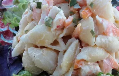 Shrimp and Pasta Shell Salad