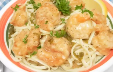 Shrimp Francese over Linguine - A Delicious Italian-American Dish