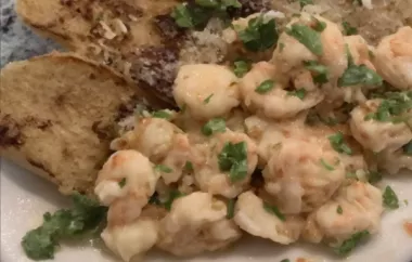 Shrimp Scampi with Fried Bread