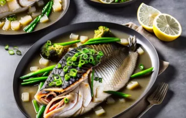 Simple and Delicious Steamed Fish with Ginger Recipe