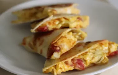 Simple Egg and Cheese Breakfast Quesadillas