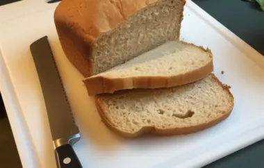 Simple Homemade Whole Wheat Bread Recipe