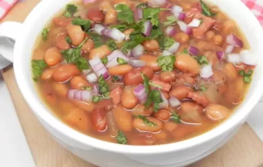Simple Slow Cooker Pinto Beans and Ham