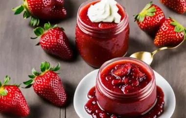 Simple Strawberry Sauce Recipe