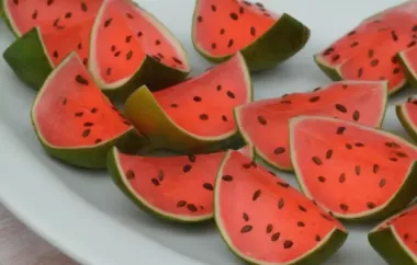 Sliced Watermelon Jell-O Shots