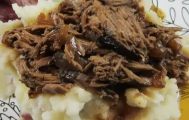 Slow-cooked Pot Roast with Tangy Balsamic Onions